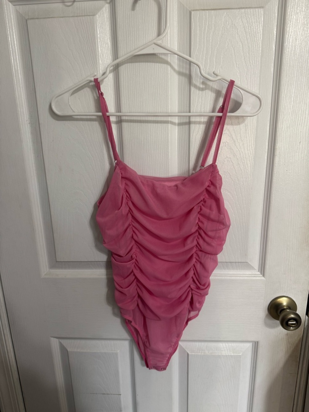 Forever 21 Pink Ruched Bodysuit